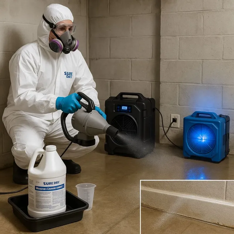 Sanitization and Odor Removal process in Hendersonville, NC